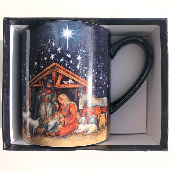 Lang Mug by Susan Winget Holy Family Christmas 2017 in gift box ceramic 14oz cup - Picture 1 of 14